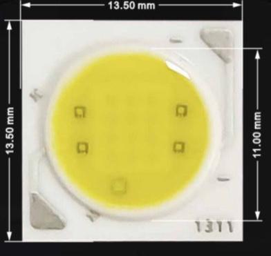 White LED Light 5W COB Chip 13.50MM x 11mm