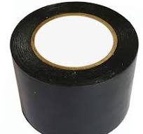 48mm PVC Tape NON ADHESIVE Black color-10 Meter