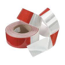 96mm Normal reflective tape White/Red color- 45 Meter