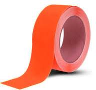 20mm PVC Tape NON ADHESIVE Orange color-50 Meter