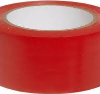 48mm PVC Tape NON ADHESIVE Red color-10 Meter
