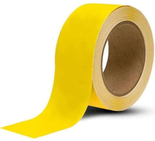 20mm PVC Tape NON ADHESIVE Yellow color-50 Meter