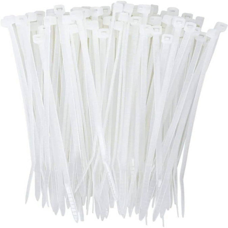 250mm x 3.0mm Nylon Zip Tie (White)