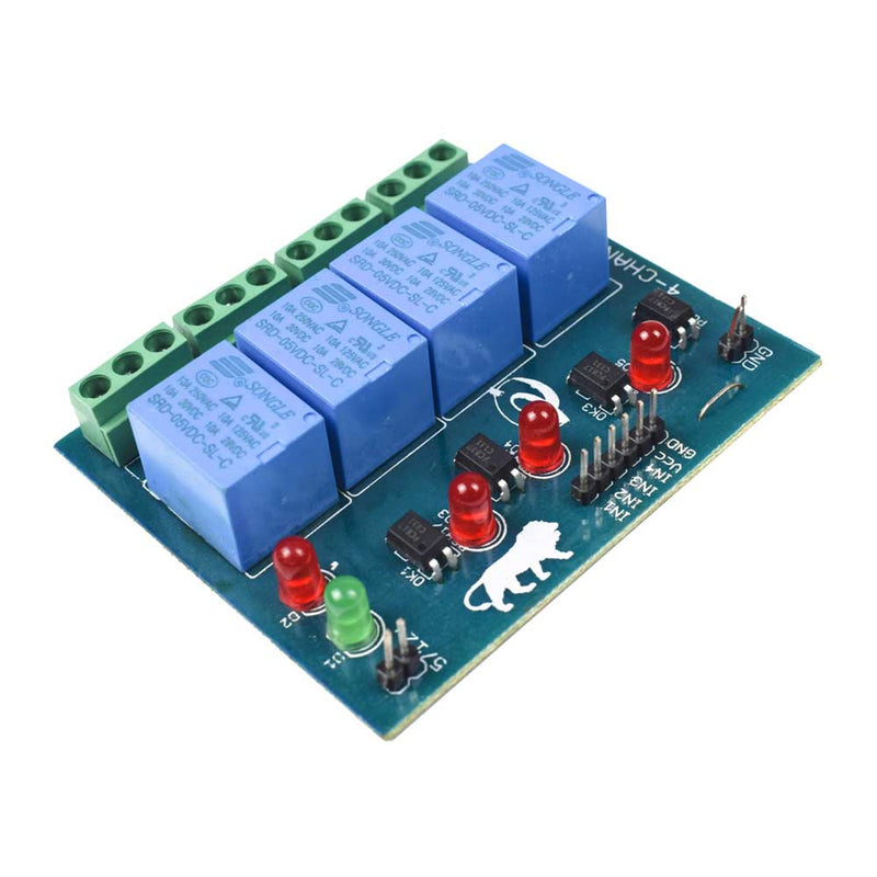 4-Channel 5V Relay Board Module with Optocoupler