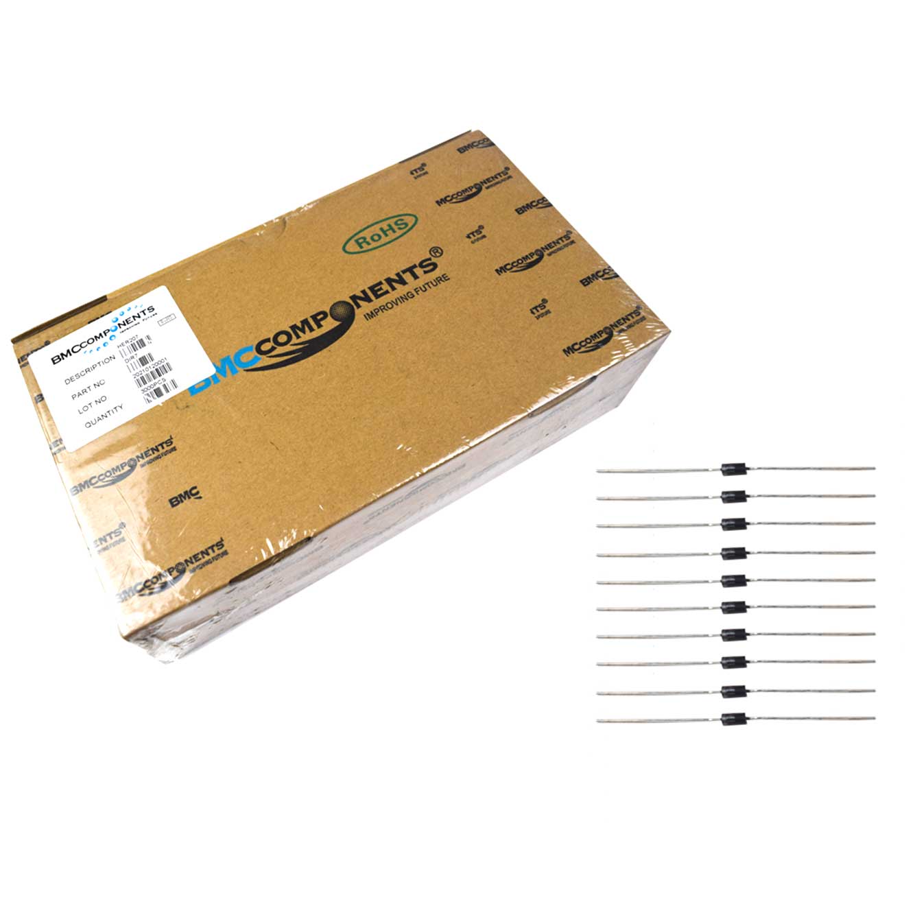 Buy HER207 2A High Efficient Rectifiers DO-15 (Pack of 3000) at HNHcart.com