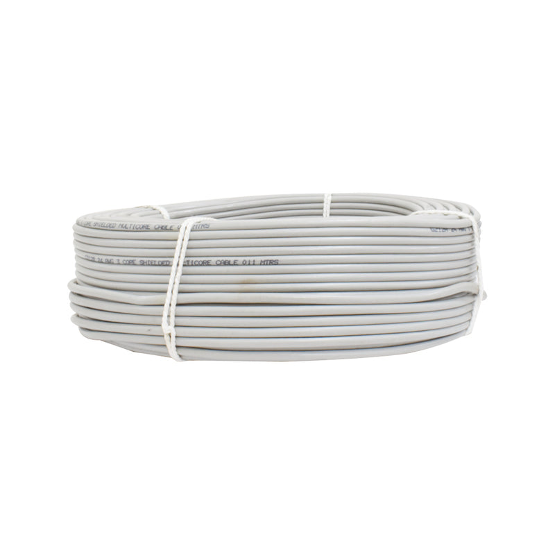 3 Core 14/.132mm(619) Grey Shielded Cable (90 Meter)