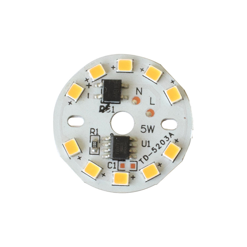 5W 220VAC Warm White DOB LED