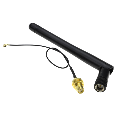 2.4G 3dB Wifi Omni Directional Antenna with IPEX U.FL to SMA Male to Female Connector