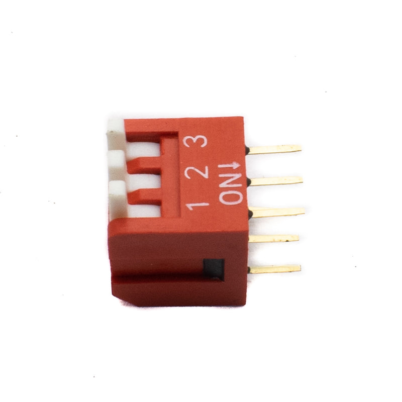 3 Way DIP SPST Switch Right Angle (Piano Type)