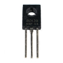 Buy BD139 NPN Bipolar Medium Power Transistor (BJT) 80V 1.5A TO-126 Package