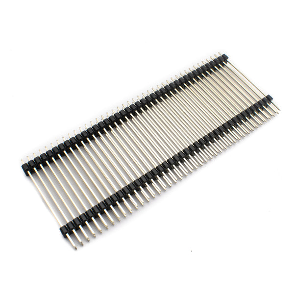 2.54mm 2x40 Pin 40mm Long Male Straight Double Row Brass Header Strip Spacer