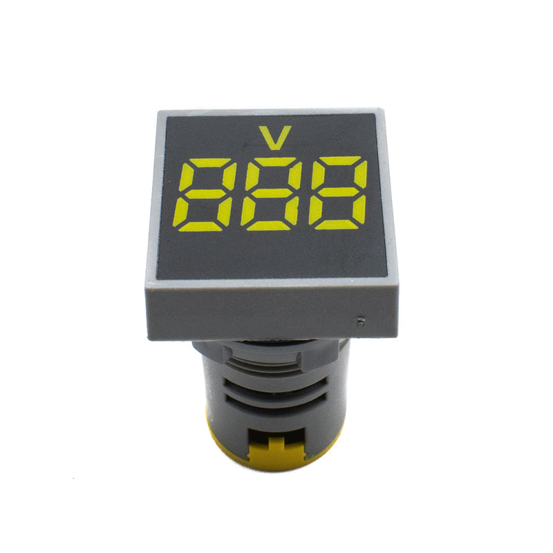 Sweideer AD136-22VMS Square Voltmeter Signal Lamp (Yellow)