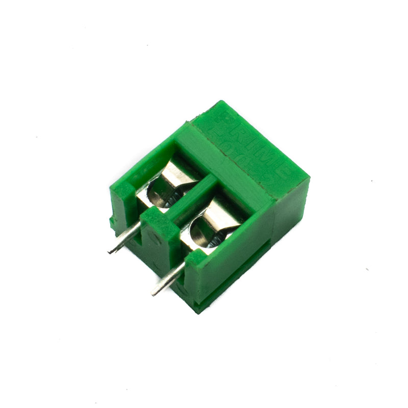2 Pin PCB Terminal Block 5mm Pitch (Prime 500-2) 12.8x10x9.4mm