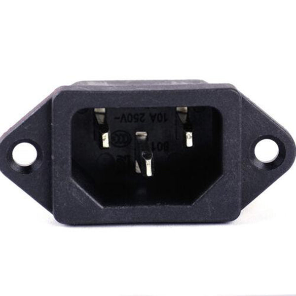 Buy IEC320 C14 Panel Mount Plug Computer Adapter Power Connector Socket 
