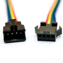 Buy JST SM 4 Pin Plug Male and Female Connector Adapter with 150 mm Electrical Cable Wire for LED Light