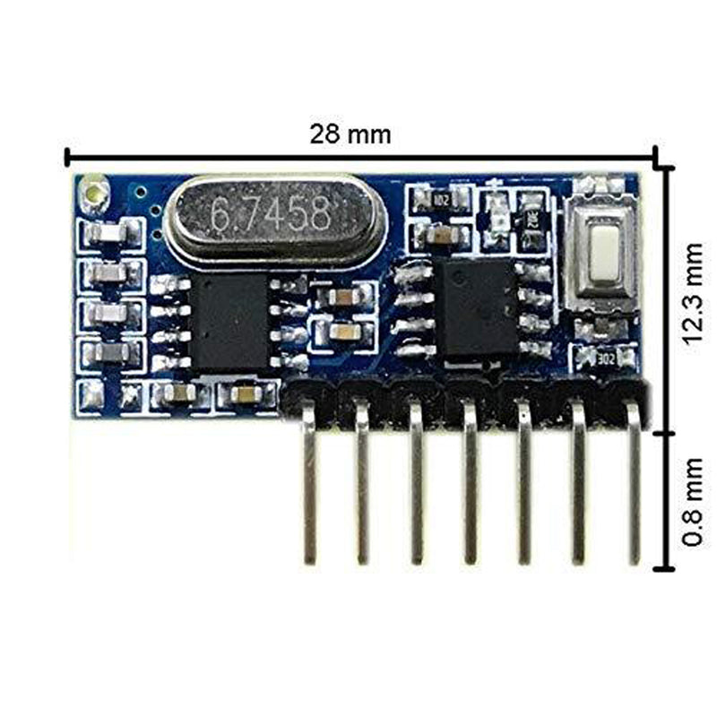 Shop QIACHIP Wireless 433Mhz RF Module Receiver Remote Control Built-in Learning Code 1527 Decoding 4 channel output