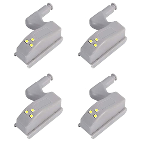 LED Smart Touch Induction Cabinet Light Cupboard Inner Hinge Lamp Sensor Light Night Light for Closet Wardrobe(Pack of 4 Pieces)