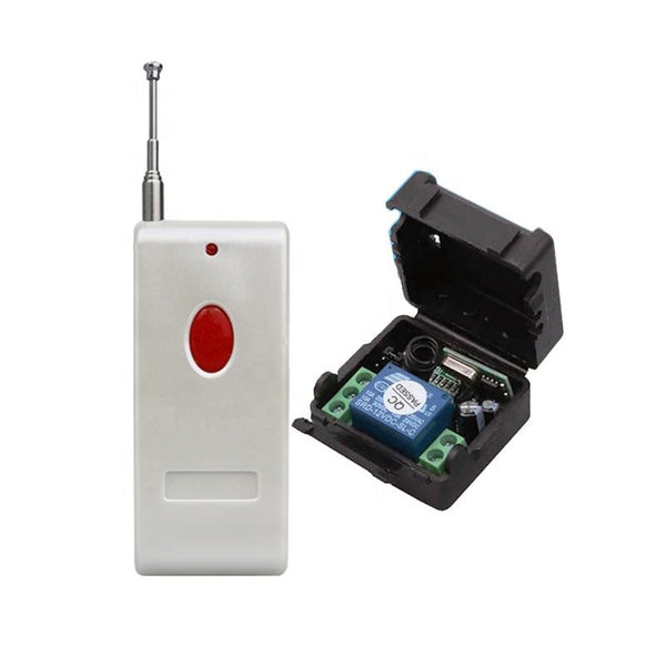 DC 12V 10A 315MHz Single Channel Relay Module RF Wireless Remote Control Switch Receiver and Remote Control Transmitter for Lamp