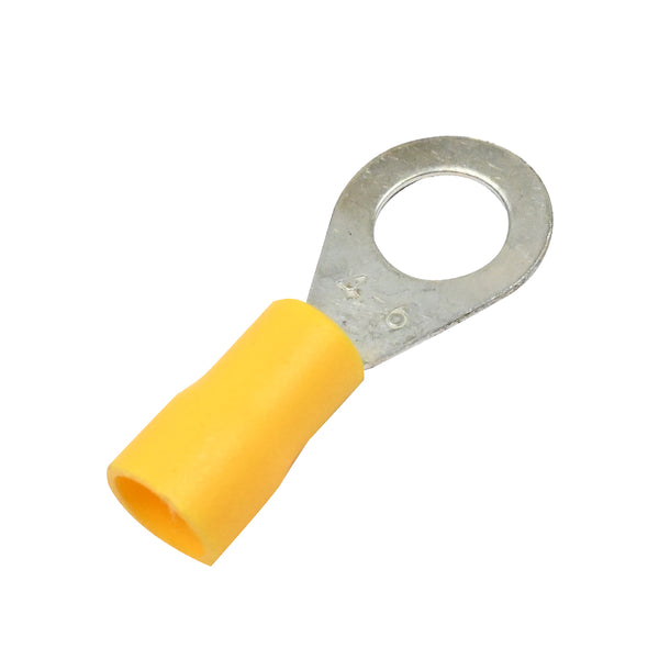8.2mm Insulated Yellow Ring Crimp Terminal Connector