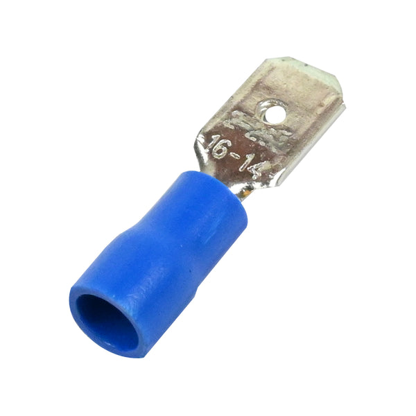 6.2mm Blue Male Spade Terminal Connector