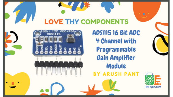 ADS1115 16-Bit ADC – 4 Channel with Programmable Gain Amplifier is mostly used for microcontrollers project which needs an analog-to-digital converter or when you want a higher-precision ADC. 