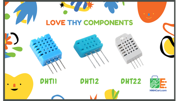 Difference Between DHT11, DHT12 and DHT22 Temperature & Humidity Sensor, Internal Look of DHT11, DHT12 and DHT22, DHT11 Vs DHT22/AM2302 Vs DHT12, DHT22 Pinout, DHT11 Pinout, DHT12 Pinout, DHT12 Sensor I2C Communication protocol
