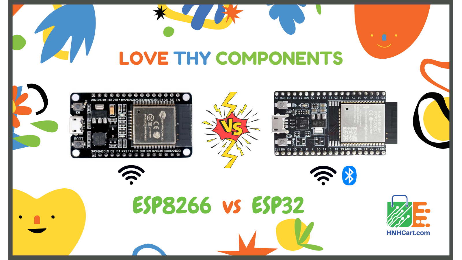 Difference between ESP8266 and ESP32