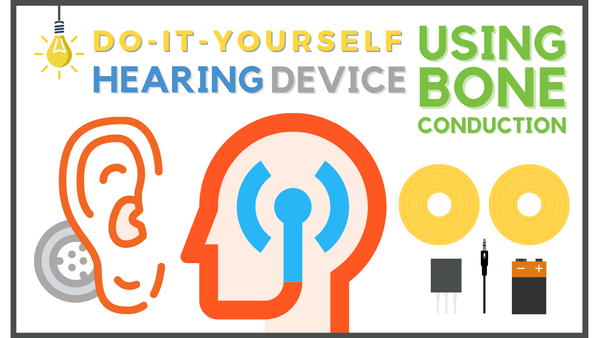 DIY Bone Conduction Hearing Device using Piezo, Bone Conduction, Circuit Diagram for connecting pam8403 with speaker and power supply