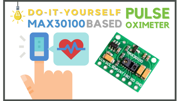 DIY Pulse Oximeter using MAX30100 Module, Arduino Nano, MAX30100 Module, Bread Board, Connecting Wires, 10k Potentiometer, 560 ohm Resistor, 16x2 LCD Screen, Power Supply, Circuit Diagram