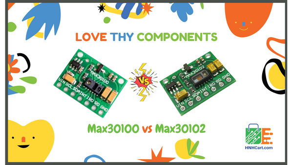 what is the Difference between Max30100 and Max30102 Sensor? , Max30100 Pinout,  Max30102 pinout, MAX30100 vs MAX30102  , How does Pulse Oximeter Works?, Working of MAX30100 Pulse Oximeter and Heart-Rate Sensor, Communication protocol of Max30100,Max30102