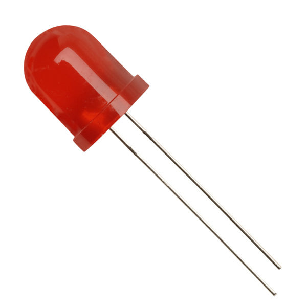 10mm Round Red LED/Diffused