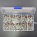 Zener Diodes Kit, 1W Axial Leads Through Hole Power Diode Assorted Assortment Box Kit Set, 1N4738~1N