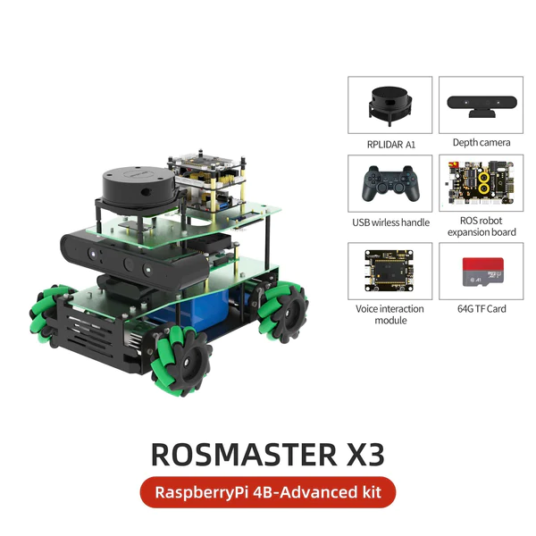 ROSMASTER X3 ROS Robot with Mecanum Wheel