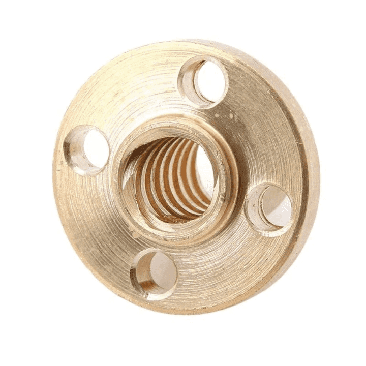 1000mm Trapezoidal 4 Start Lead Screw 8mm Thread 2mm Pitch Lead Screw with Copper Nut