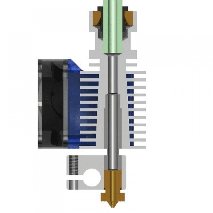 E3D V6 All Metal J-head with Fan for 1.75 mm filament 0.2 mm Nozzle Extruder for 3D Printers