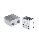 3D Printer 2 in 1 J-Head Heat Sink V6 Extruder Double Head Aluminum Block Heatsink for E3d 3D Printer