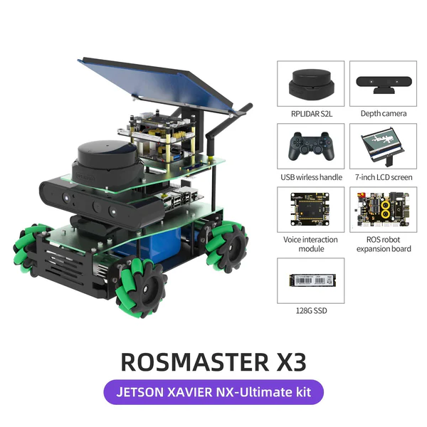 ROSMASTER X3 ROS Robot with Mecanum Wheel