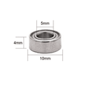 MR105ZZ Double Shielded Miniature Ball Bearing (5x10x4 mm)