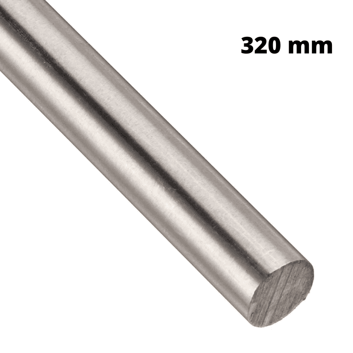 320mm Stainless Steel Rod with 8mm Diameter
