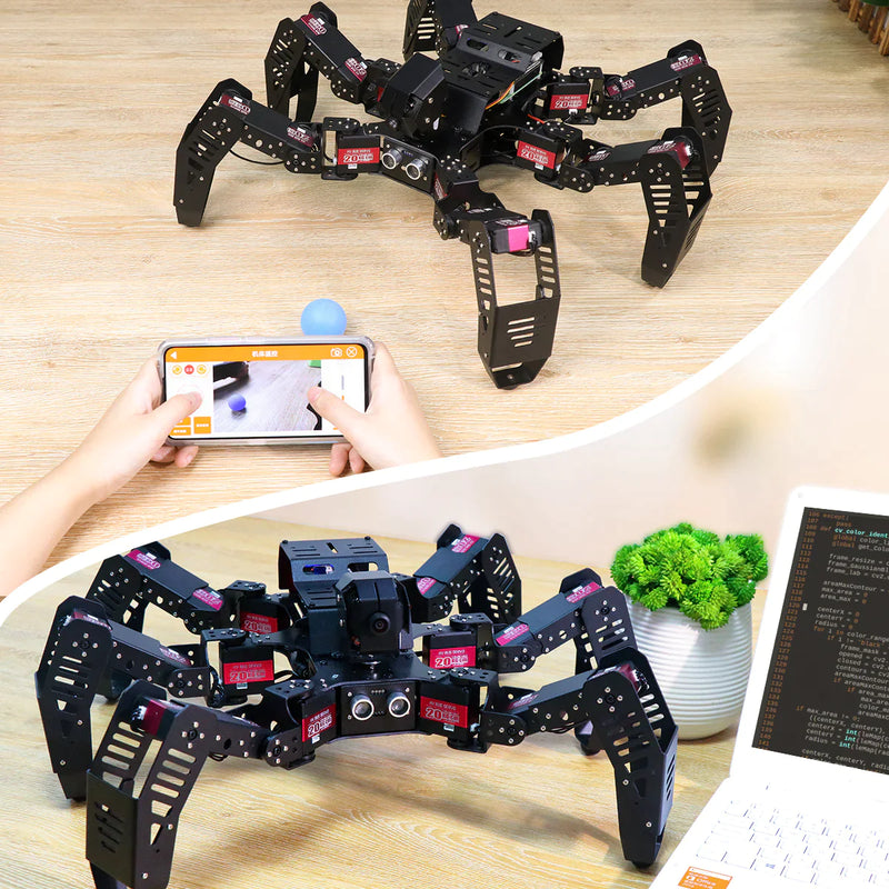 SpiderPi: Raspberry Pi based AI Vision Hexapod Robot