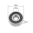 625-2RS Rubber Sealed Ball Bearing Miniature Bearing (5x16x5mm)