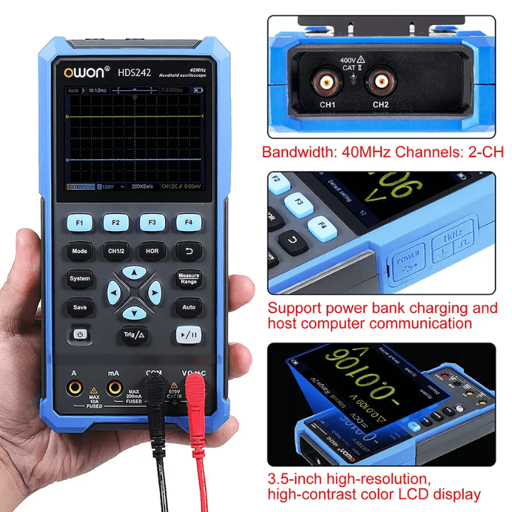 Owon HDS242 40 MHz Handheld Digital Multimeter