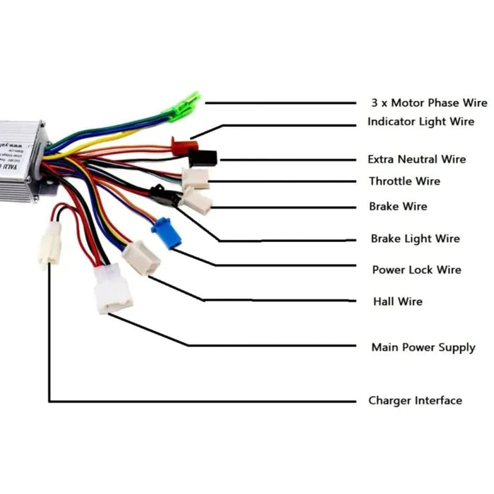 36V 250W Hub Motor Brushless Sine Wave Motor Controller