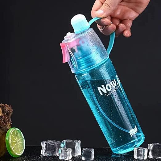 Plastic Mist Spray Water Bottle | Leak-Proof, BPA-Free Hydration for Sports, School, Gym & Outdoors
