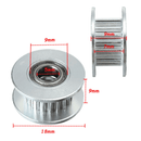 2GT 20 teeth pulley wheel for Belt 6mm Perlin passive idler pulley wheel bore 5mm