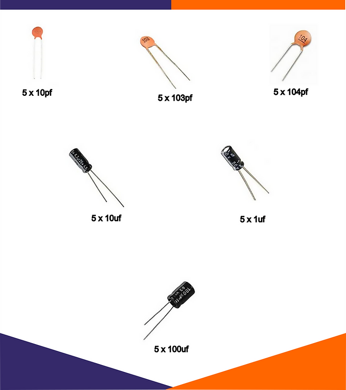 Electronic Components Kit with 200+ Components and Tutorial Book (STARTER KIT)