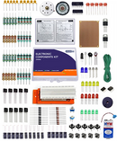Electronic Components Kit with 200+ Components and Tutorial Book (STARTER KIT)
