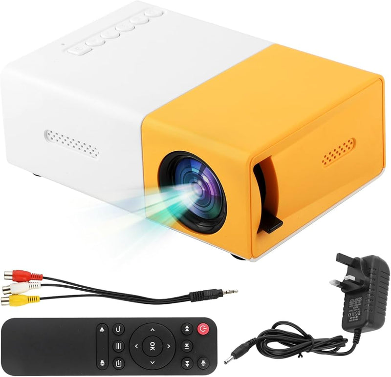 Portable Mini Projector Home Theater LED Projector with Remote Controller 1080p HD