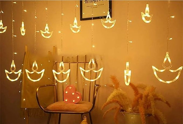 Diya LED Light 6+6 Diya (Warm White)