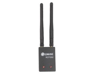Eachine ROTG02 UVC OTG 5.8G 150CH Dual Antenna Audio FPV Receiver – Black